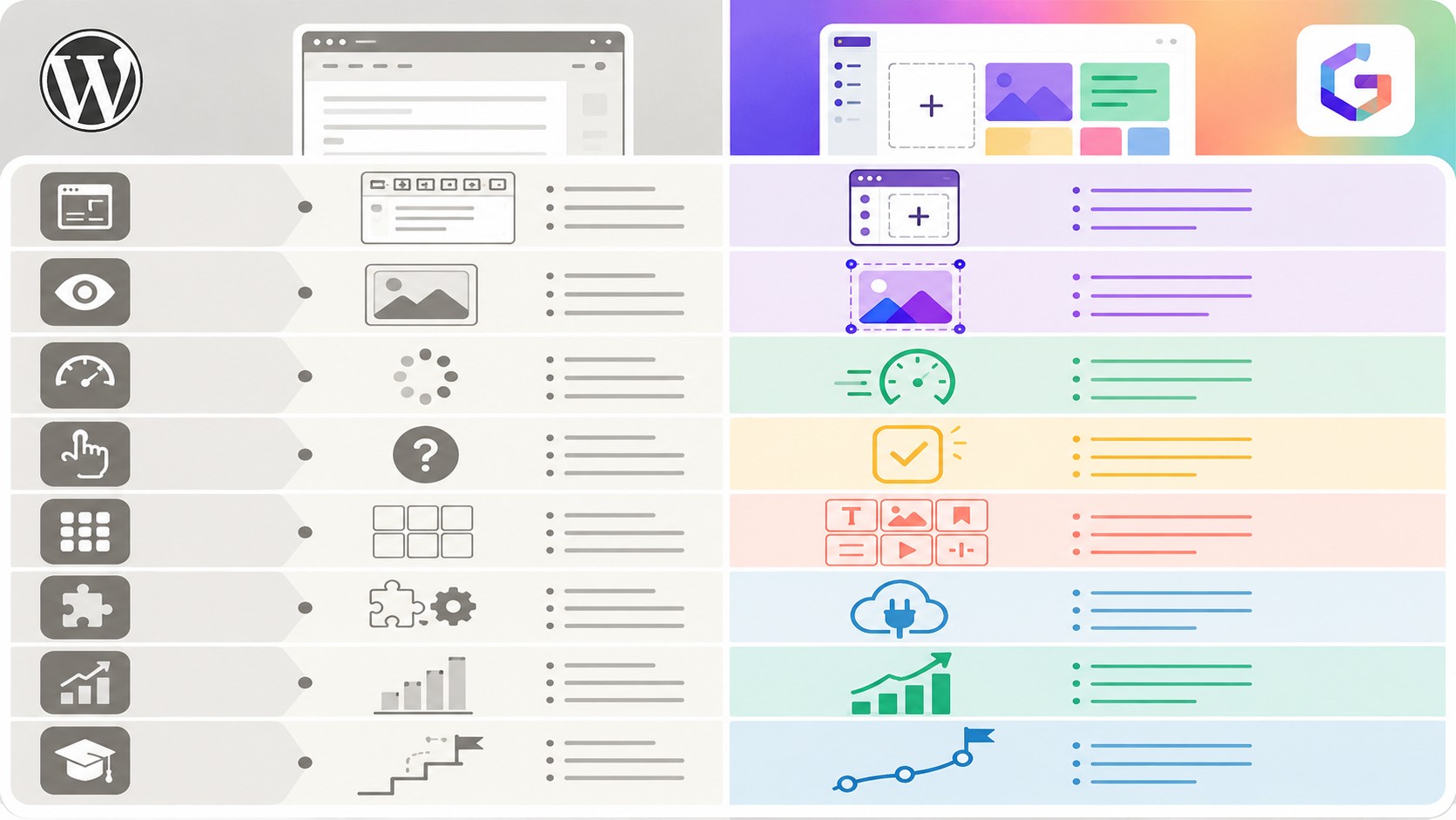Wordpress vs Gutenberg: comparativa completa 2 wordpress vs gutenberg tabla comparativa