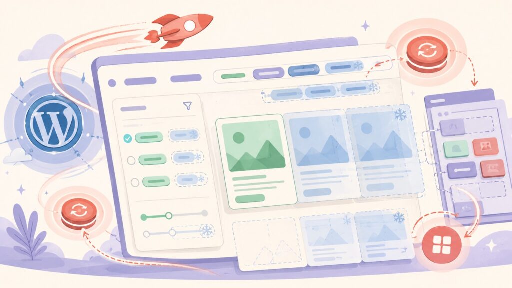 Anyone faced a weird WP Rocket + Elementor menu/Filter cache issue? - ilustracion