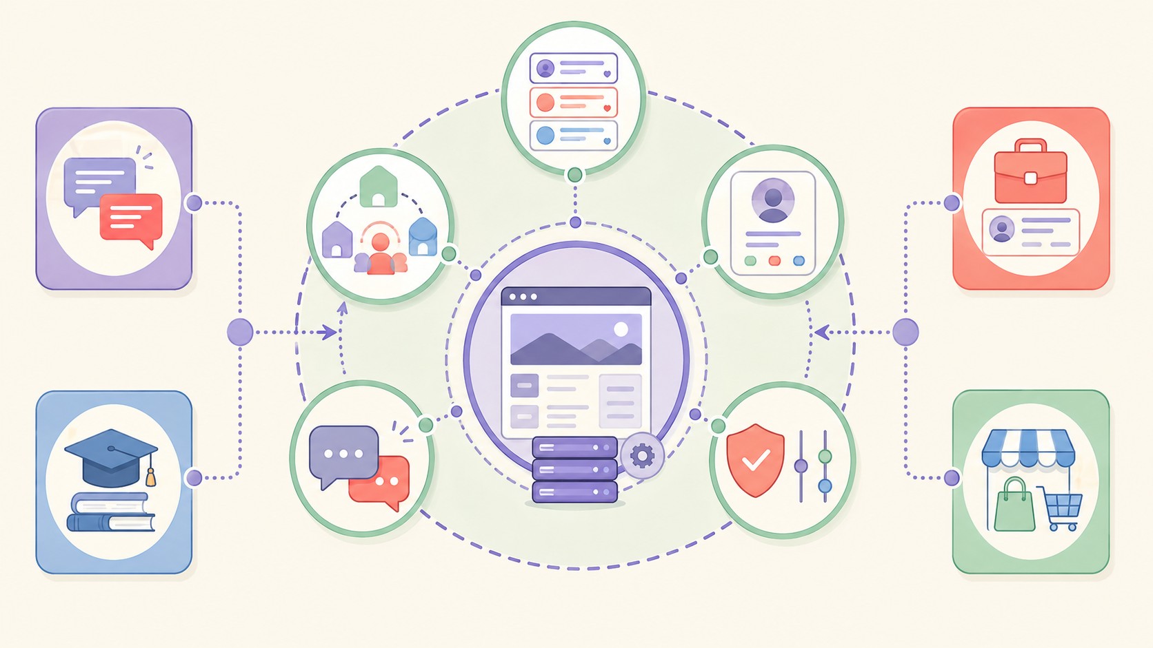 BuddyNext: arma tu comunidad en WordPress sin add-ons 1 crear comunidad wordpress gratis diagrama explicativo