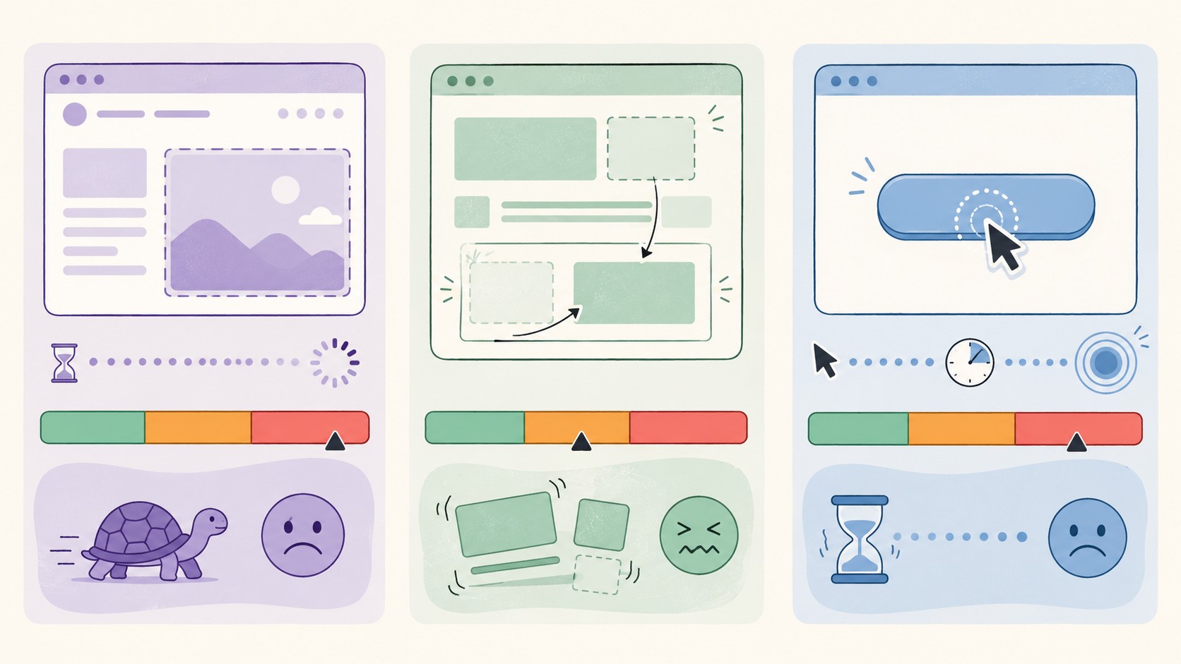 core web vitals checklist diagrama explicativo