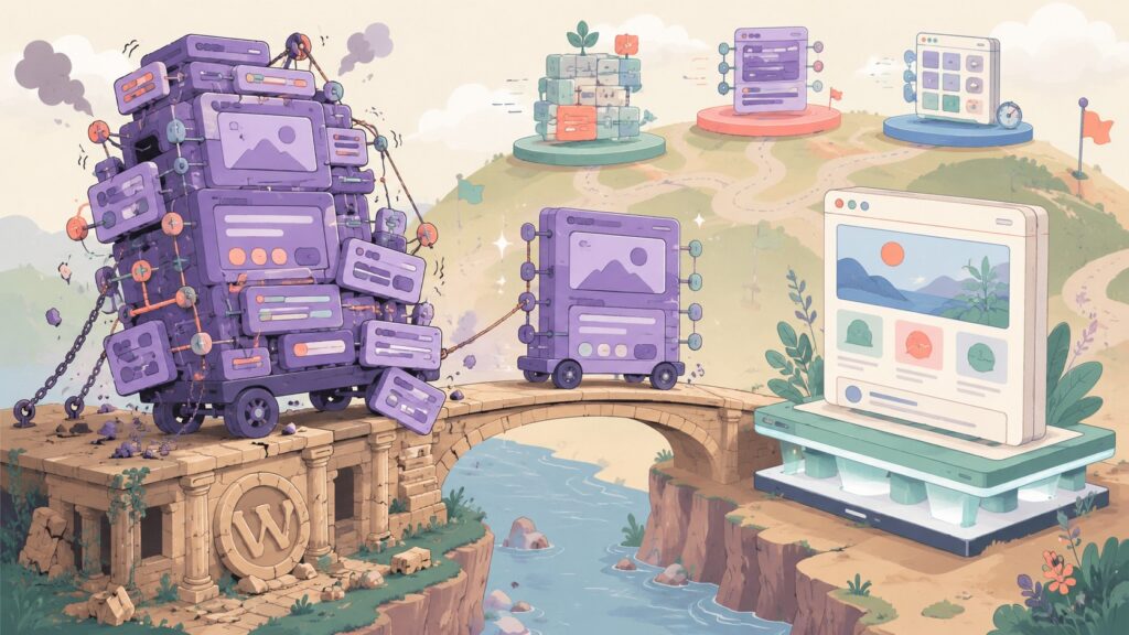 Has Divi gone downhill that even their own website is not WordPress? - ilustracion