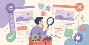 Elementor se rompe en vivo pero no en el editor: cómo - ilustracion