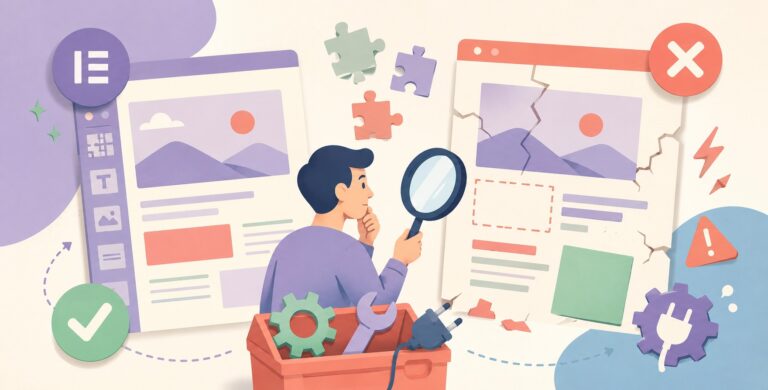 Elementor Single Post Template Looks Fine in Preview but Breaks on Live Site Any Fix? - ilustracion