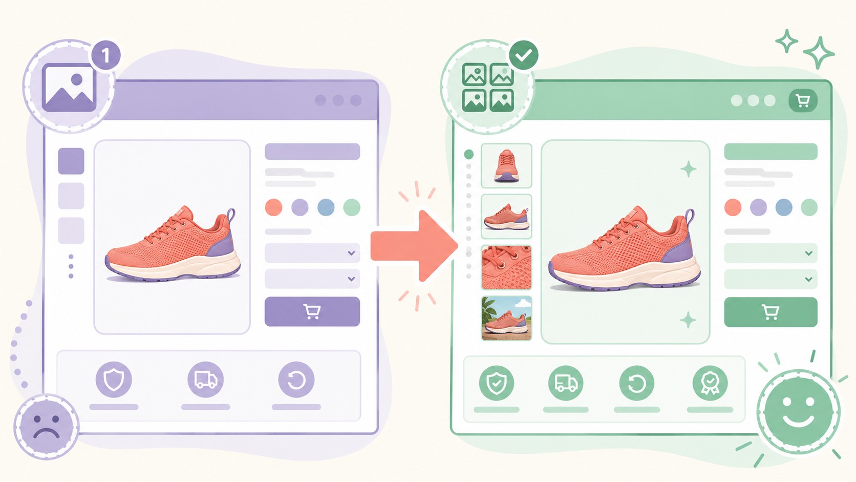 galería de imágenes variaciones woocommerce diagrama explicativo