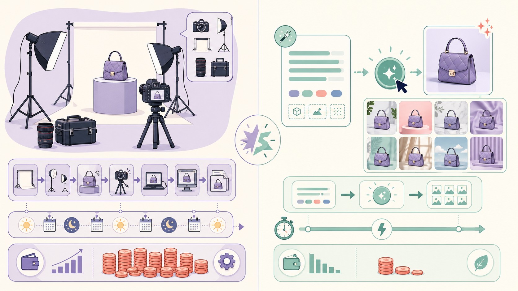 Generador de imágenes IA para WooCommerce: guía 2026 1 generador imágenes ia woocommerce diagrama explicativo