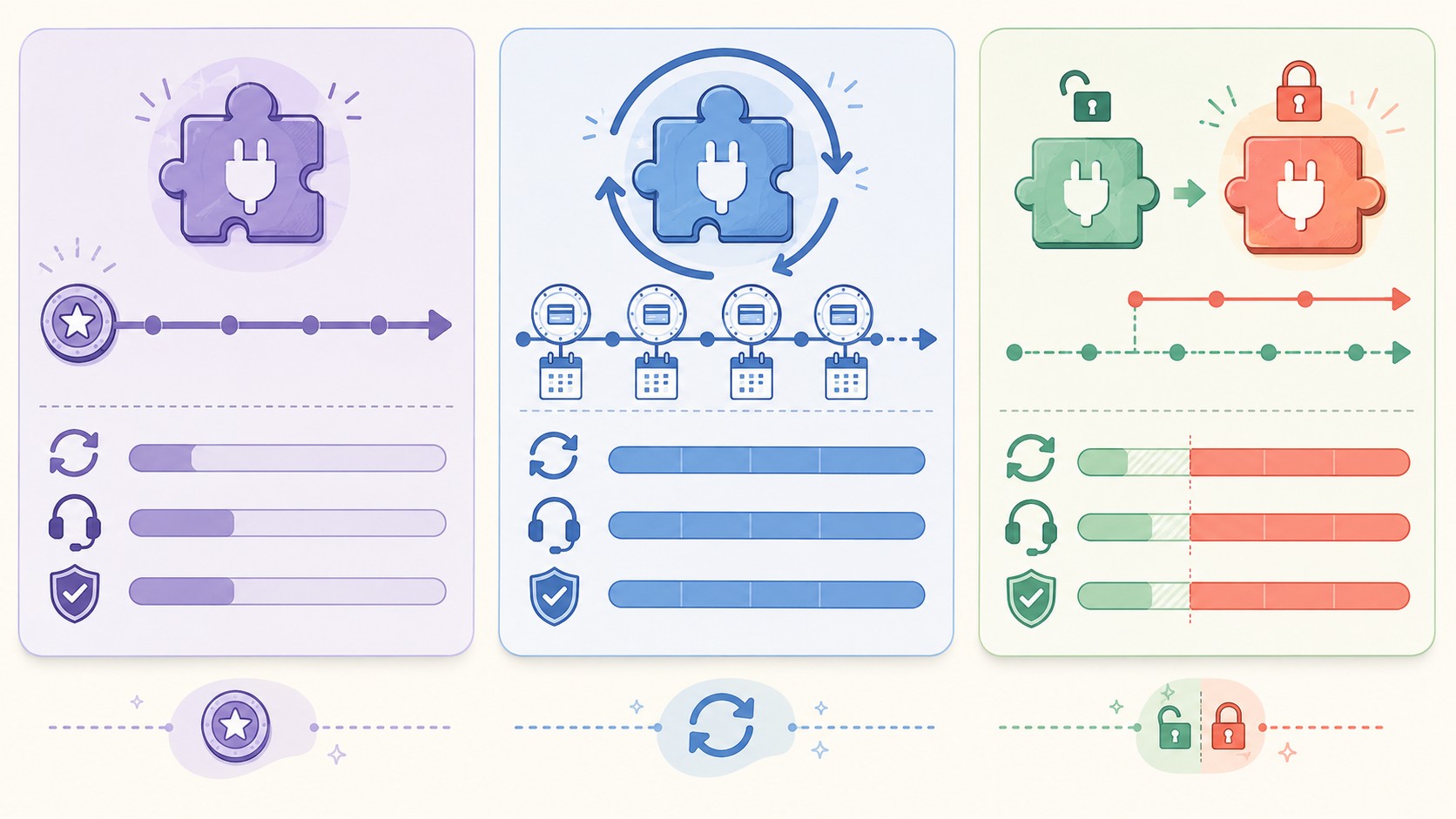 licencias anuales de plugins diagrama explicativo
