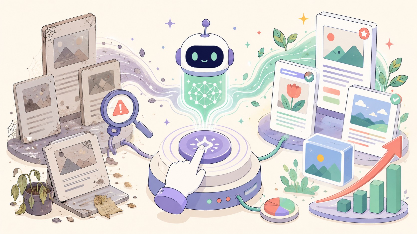 [FREE] Tired of manual WordPress content refreshes? I’m building a "One-Tap" AI assistant to automate it. Looking for brutal feedback! - ilustracion