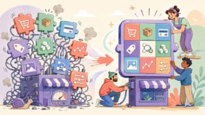 [DISCUSSION] We stopped installing 10 WooCommerce plugins on every project. So we built one instead. - ilustracion