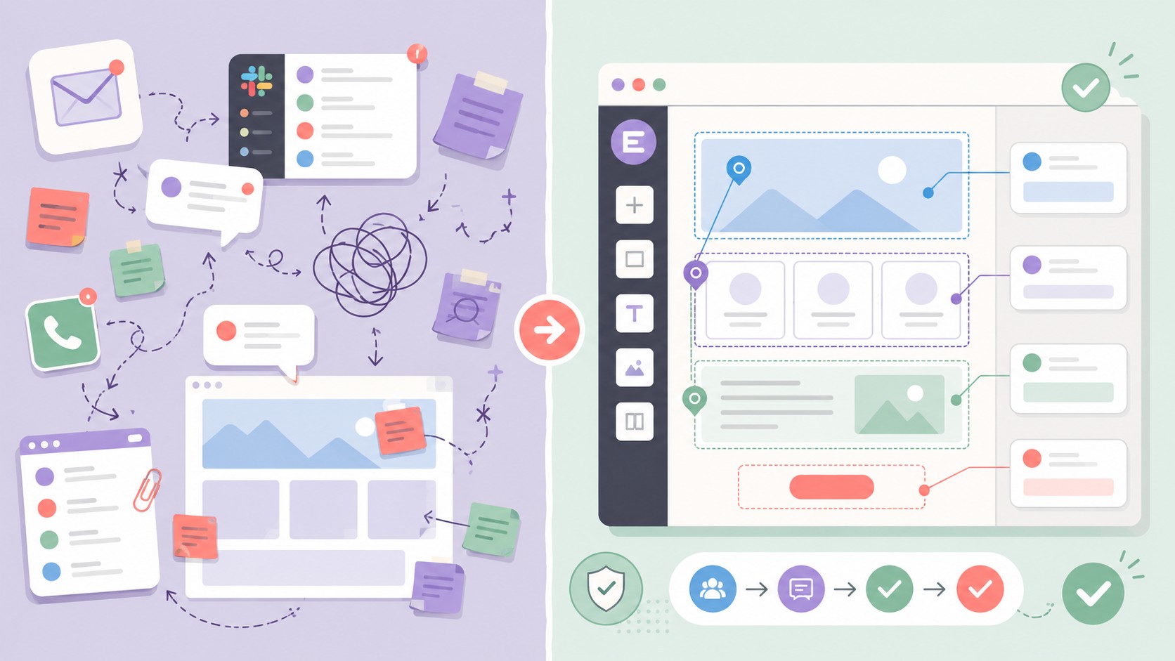 Previu: feedback visual gratis para Elementor 1 plugin feedback visual elementor diagrama explicativo