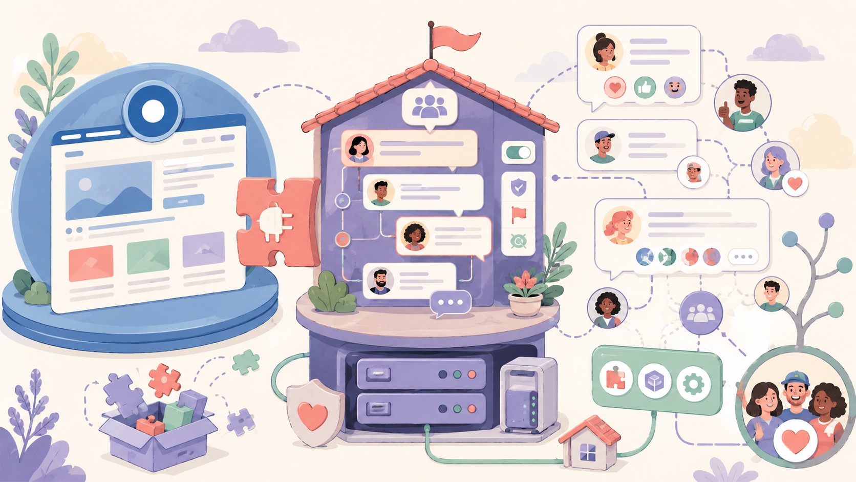 Dev here. I just open-sourced Quelora — a self-hosted comments + community platform with a proper WordPress plugin. Posting here because the WP integration is one of the main things that sets it apart - ilustracion