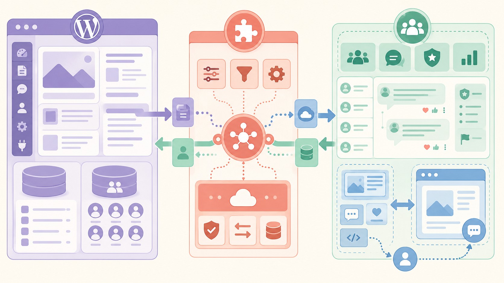 plugin comentarios wordpress diagrama explicativo