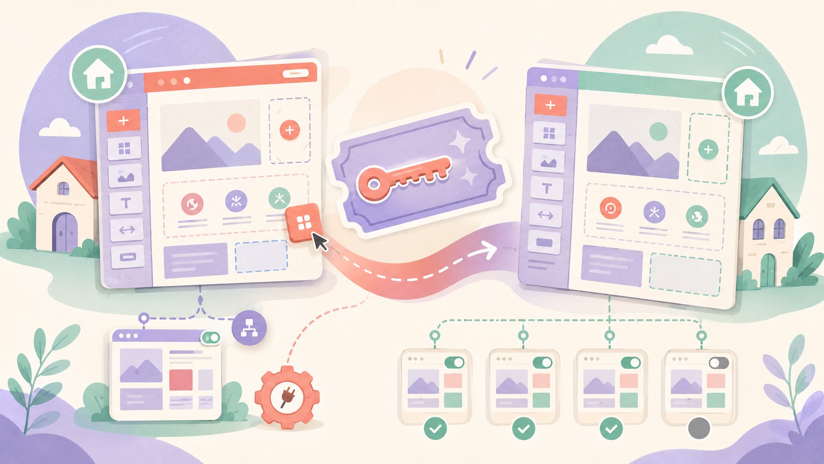elementor license transfer - ilustracion
