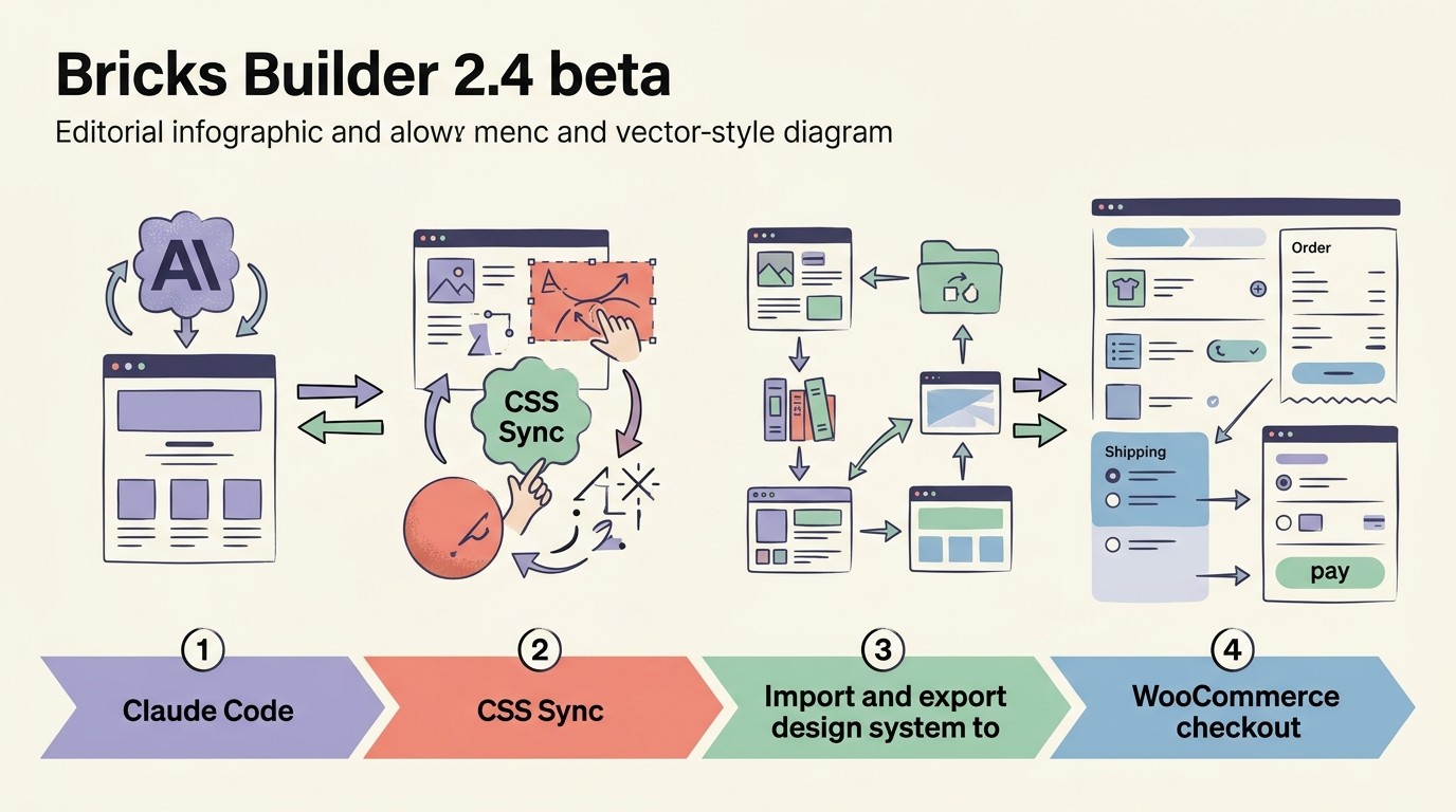Bricks Builder 2.4 beta: todo lo nuevo de 2026 1 bricks builder 2.4 beta diagrama explicativo