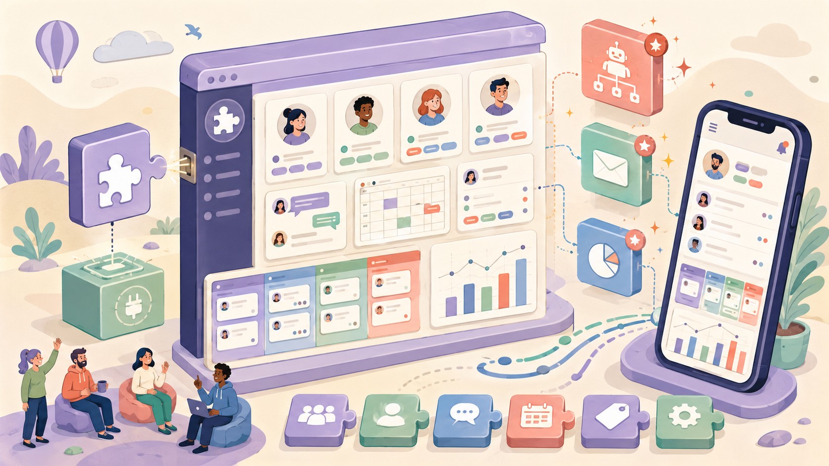 CRM en WordPress freemium con app móvil: qué conviene - ilustracion
