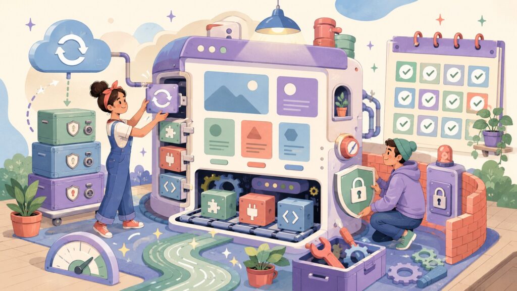 Mantenimiento WordPress: guía y checklist mensual 2026 - ilustracion