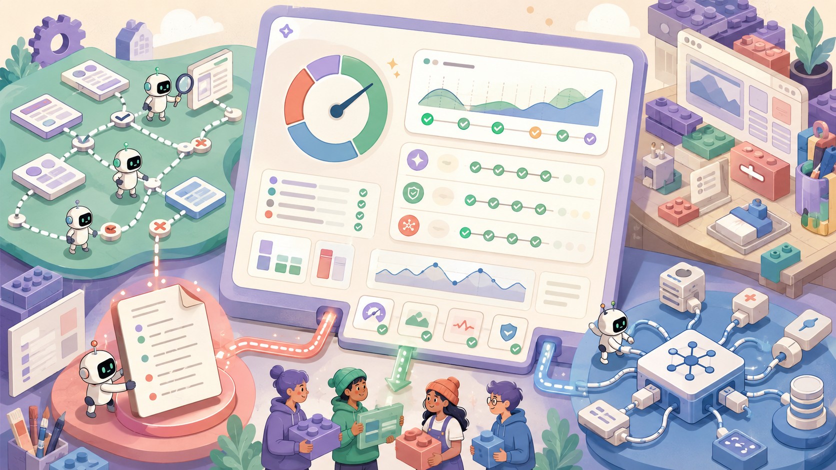 Navegação Agêntica, llms.txt e WebMCP já estão aparecendo no PageSpeed Insights - ilustracion