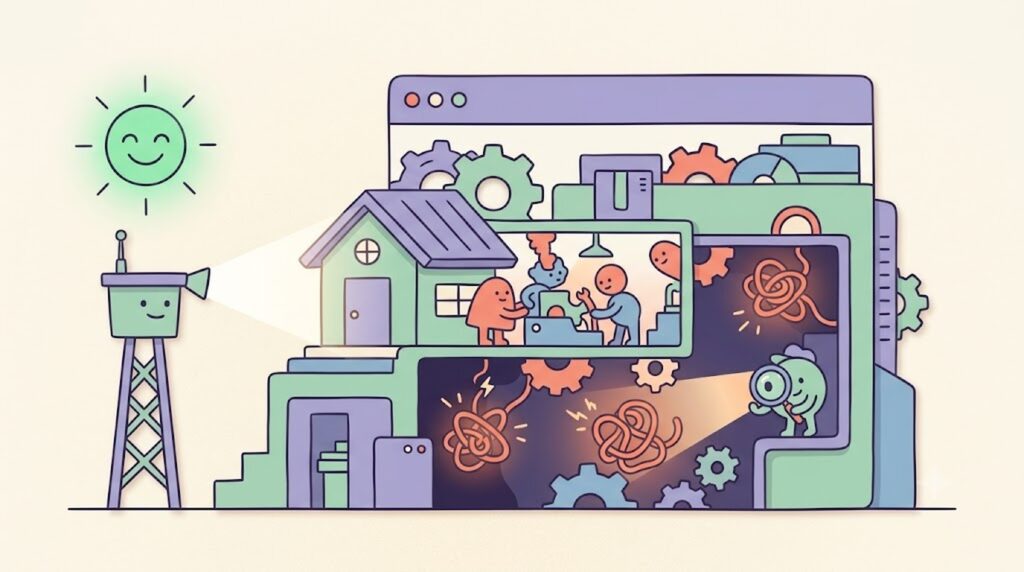 Los fallos de WordPress que tu monitor de uptime no ve - ilustracion