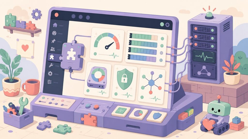 [FREE] I built a free WordPress plugin that shows your whole server's health (CPU, RAM, disk, SSL, DNS) right inside wp-admin — no Grafana, no SaaS - ilustracion