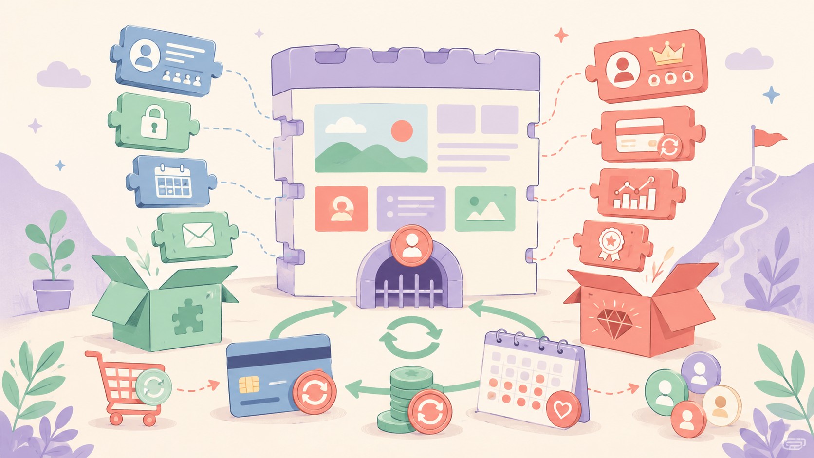 Suscripciones en WordPress con plugins freemium (2026) - ilustracion