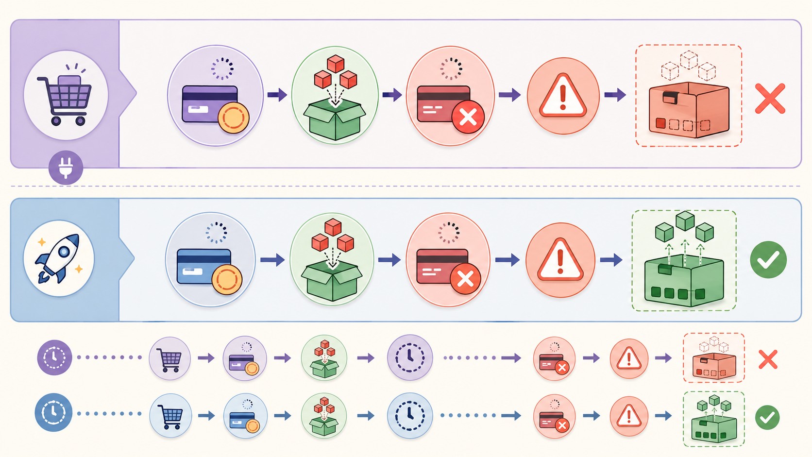 WooCommerce 11.0 restaura stock en órdenes fallidas 1 woocommerce 11.0 restaurar stock diagrama explicativo