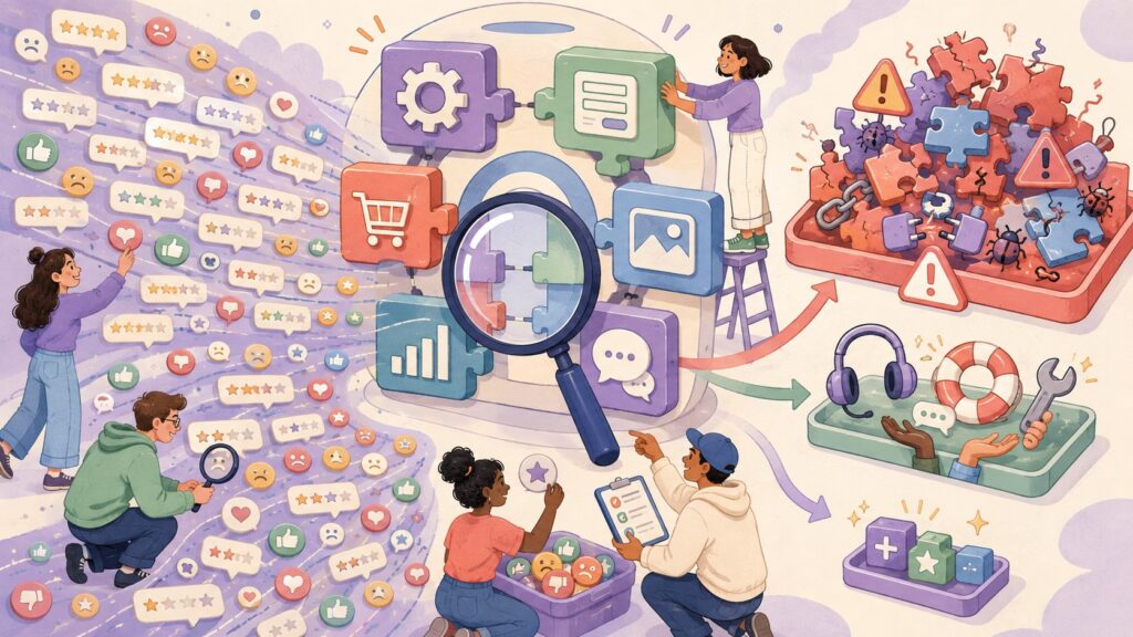 Qué valoran usuarios plugins WordPress: 3.354 reviews - ilustracion