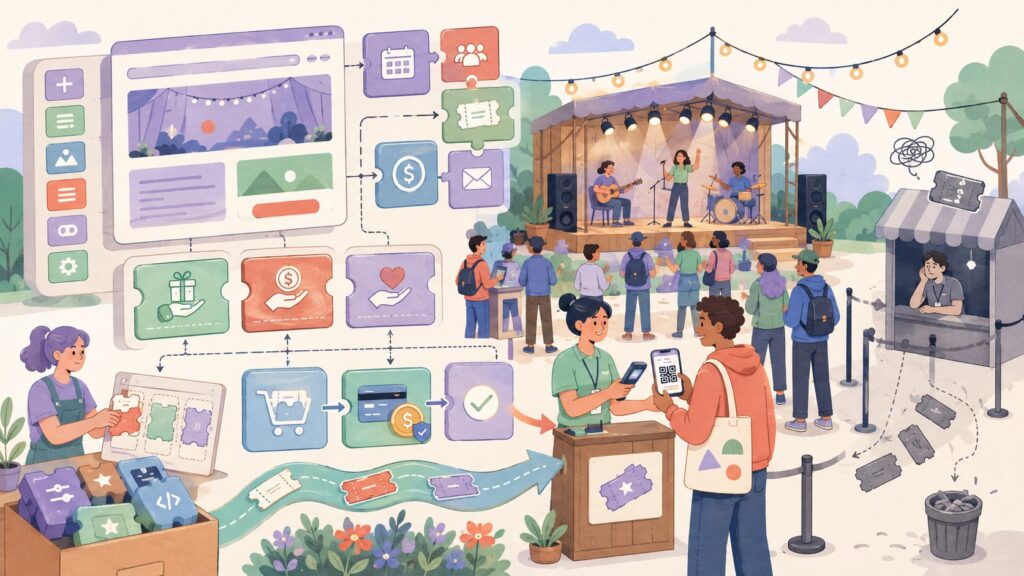 Vendé entradas de eventos desde WordPress: guía 2026 - ilustracion