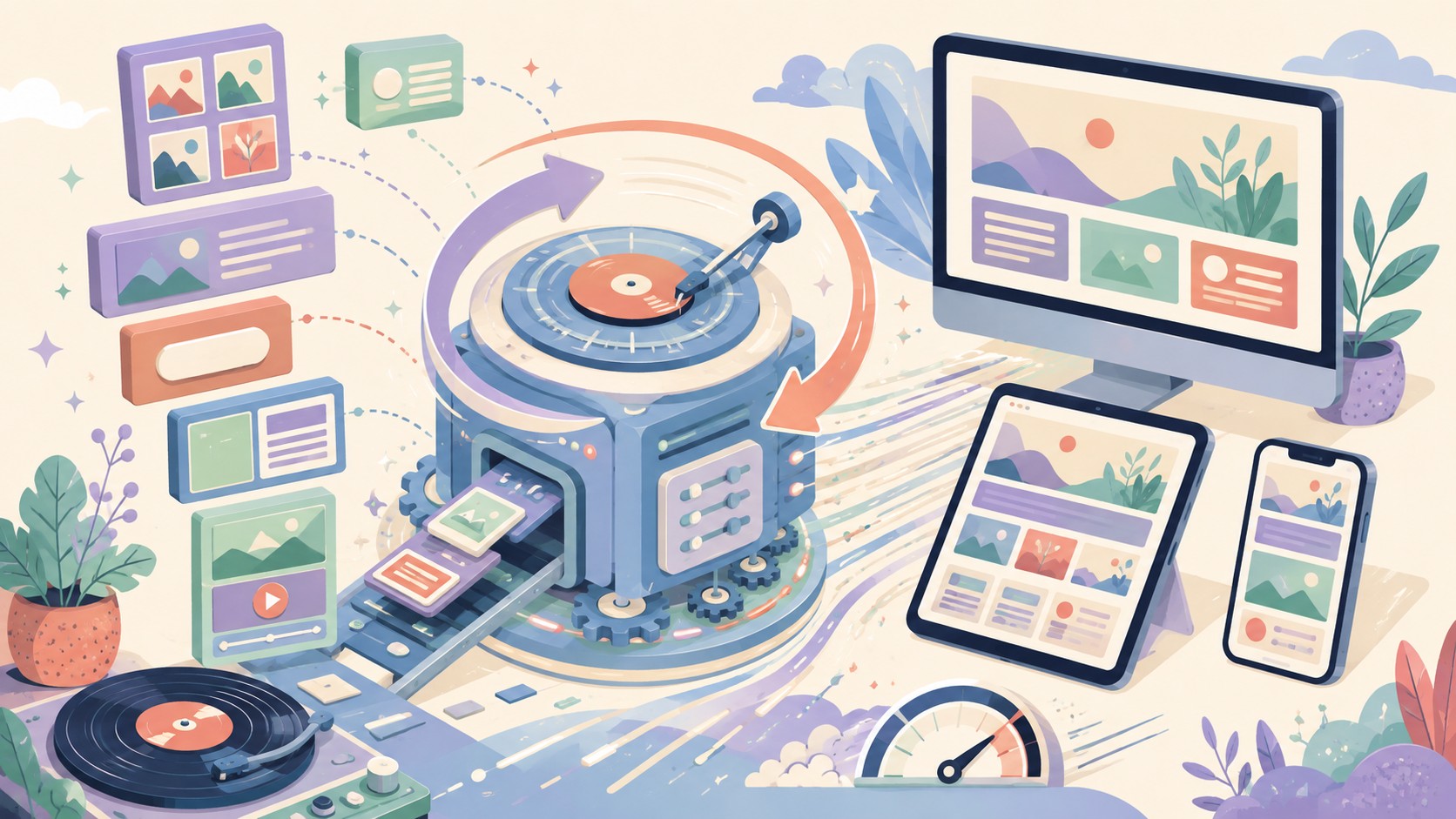 WordPress 7.1 “Mary Lou”: tu sitio más rápido y responsive - ilustracion