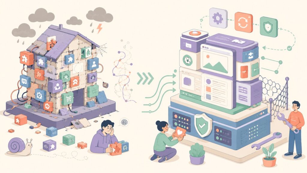 WordPress desarrollo optimizado empresas: guía 2026 - ilustracion