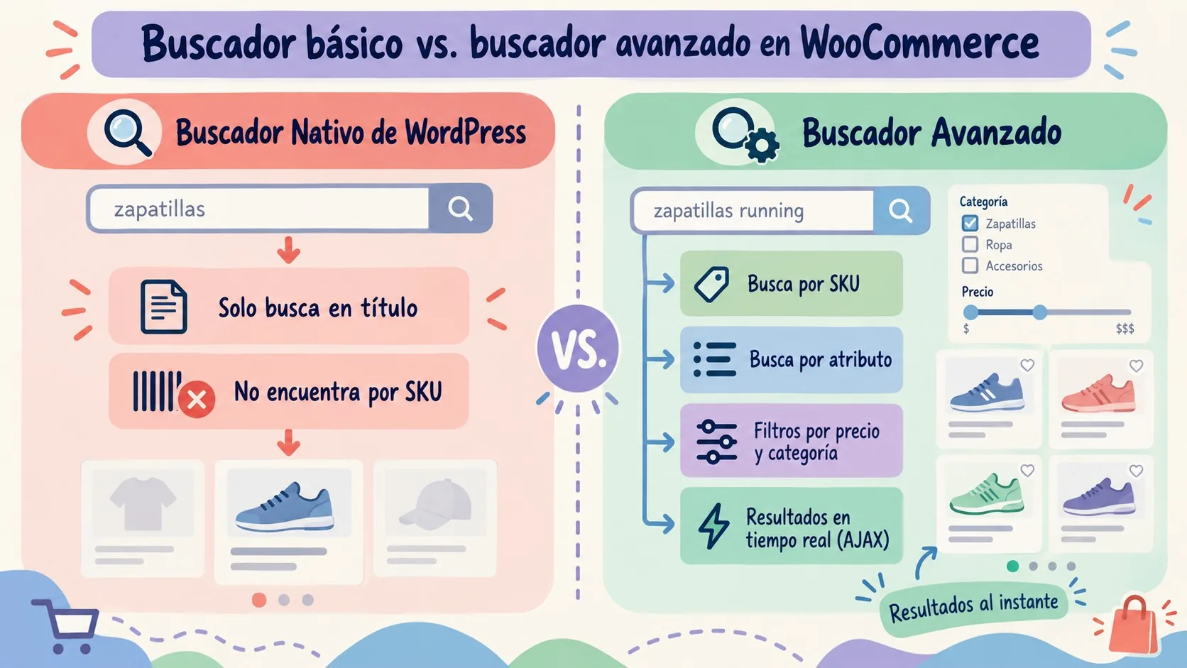 Cómo armar un buscador avanzado en WooCommerce 1 buscador avanzado woocommerce diagrama explicativo