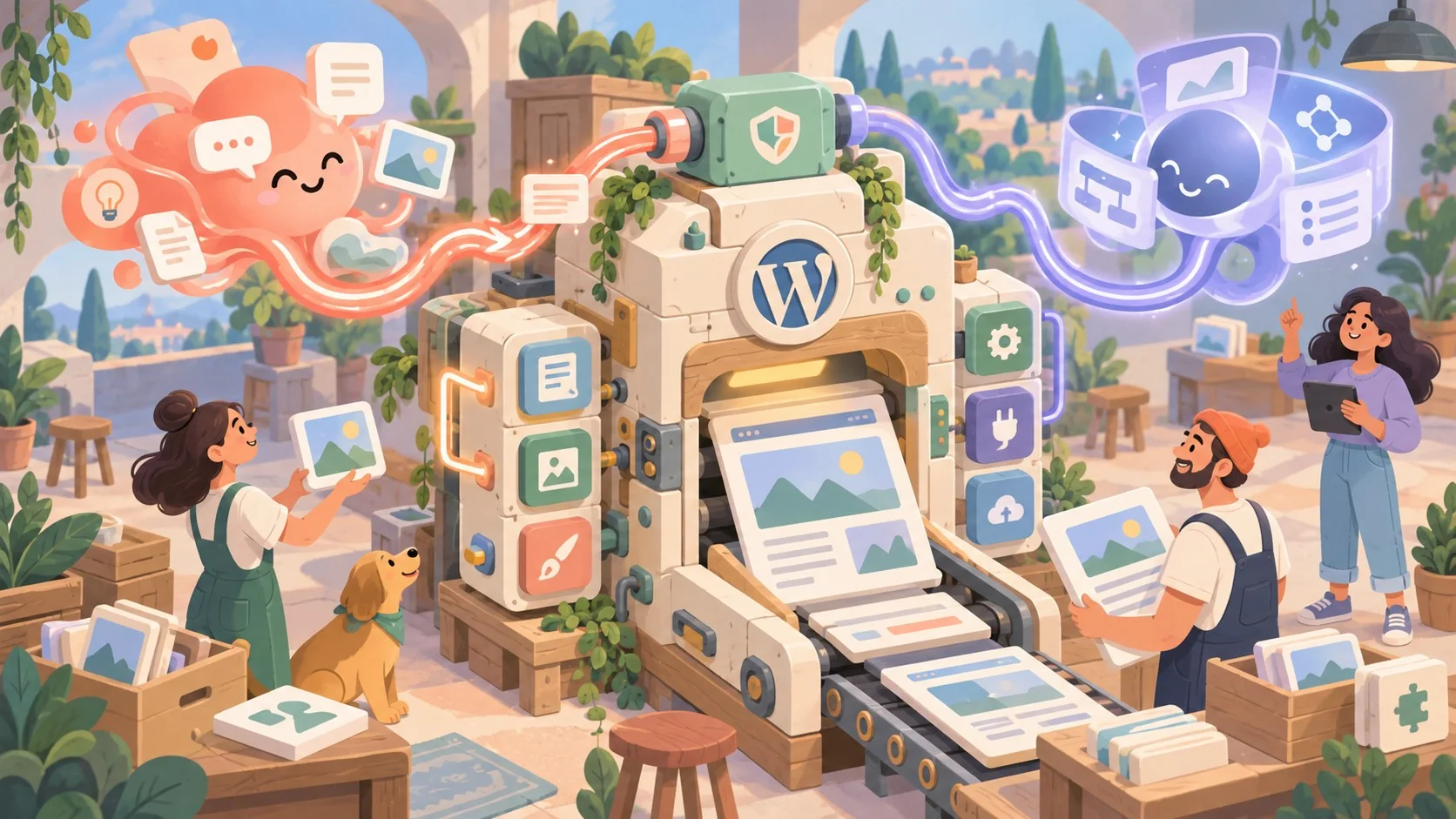 Jetpack conecta ChatGPT y Claude a tu WordPress - ilustracion