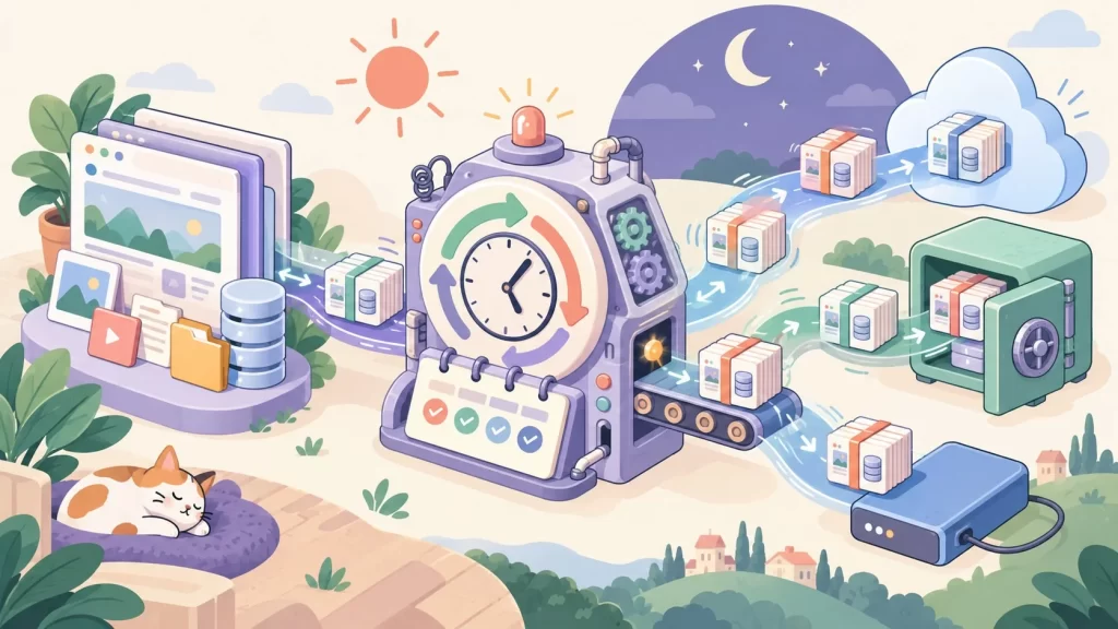 Cómo programar backups automáticos en WordPress - ilustracion