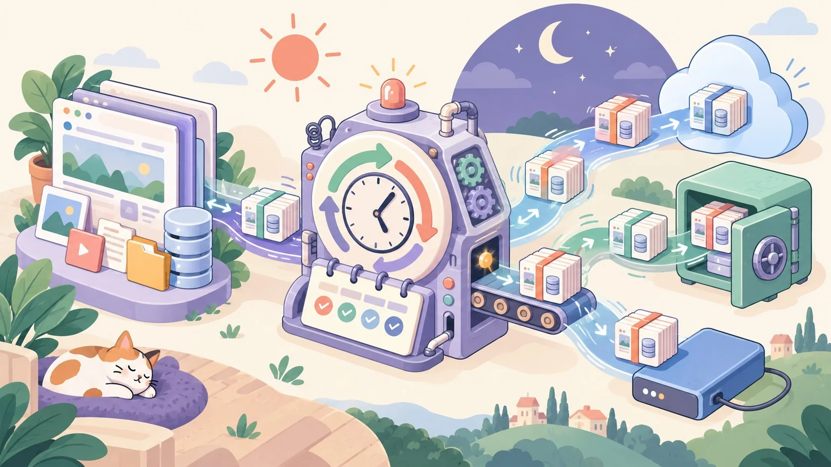 Cómo programar backups automáticos en WordPress - ilustracion