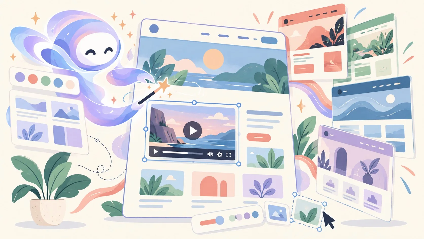 WordPress.com sumó temas con IA totalmente personalizados - ilustracion