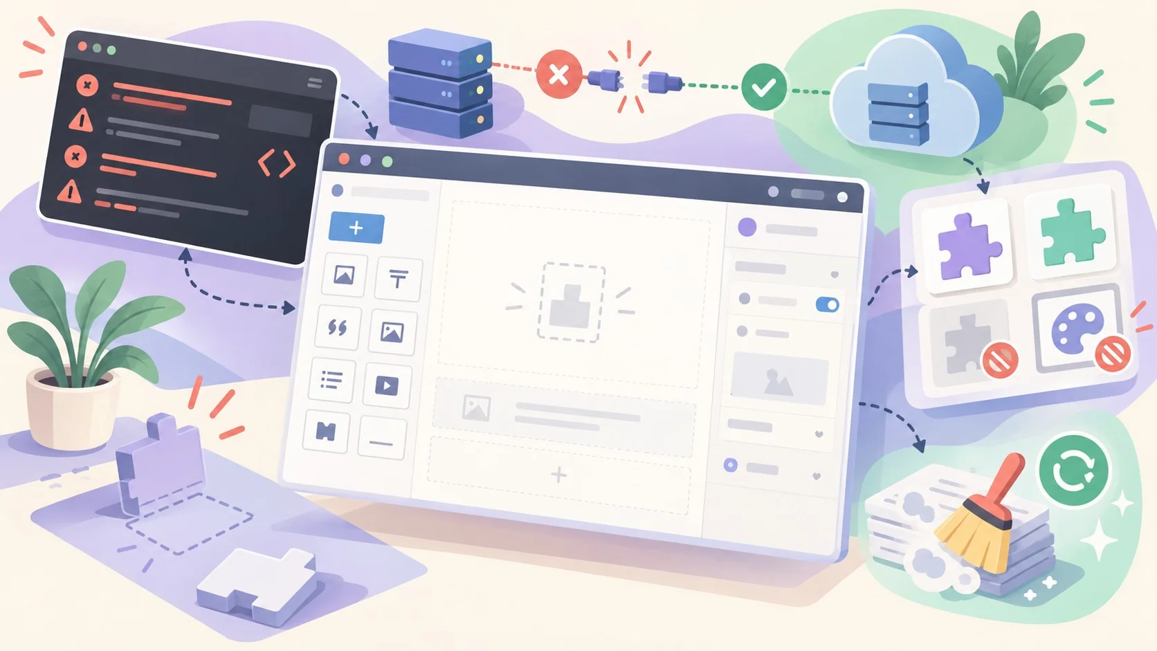 Editor de bloques no carga en WordPress: cómo solucionarlo - ilustracion