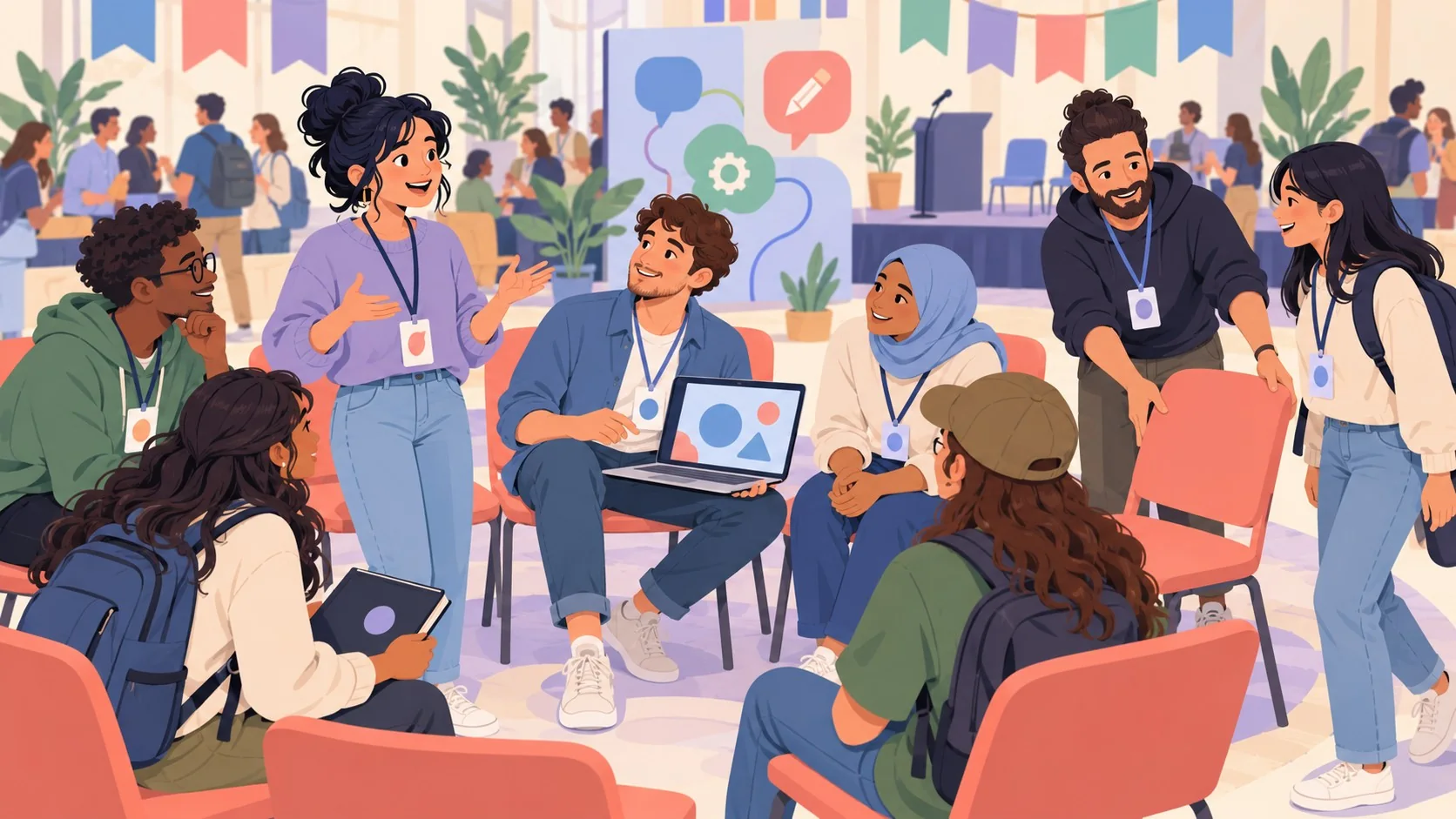 Estudiantes en WordCamp: qué propone WordPress para 2027 - ilustracion