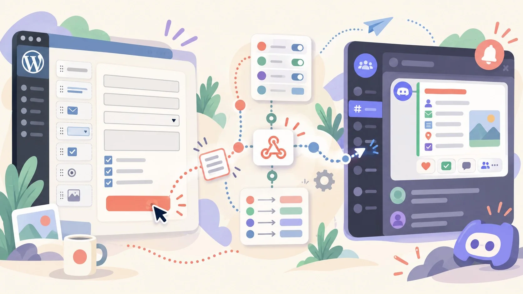 Enviá formularios de WordPress a Discord con Gravity Forms - ilustracion