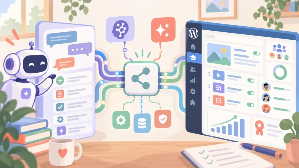 LifterLMS MCP: Claude ya administra tu LMS en WordPress - ilustracion