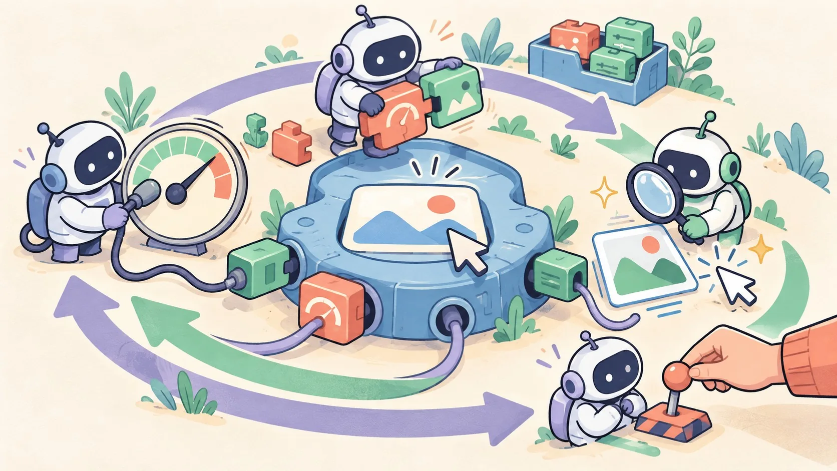 Optimizar WordPress con IA: agentes en loop y sus límites - ilustracion