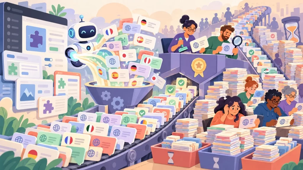 Traducción de WordPress con IA satura a Polyglots - ilustracion