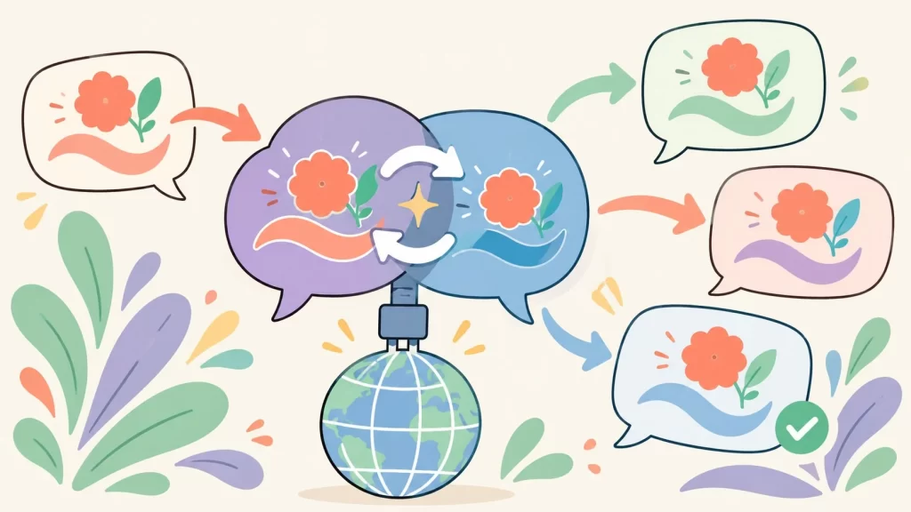 Weglot 2.0 WordPress: traducción con IA de marca - ilustracion