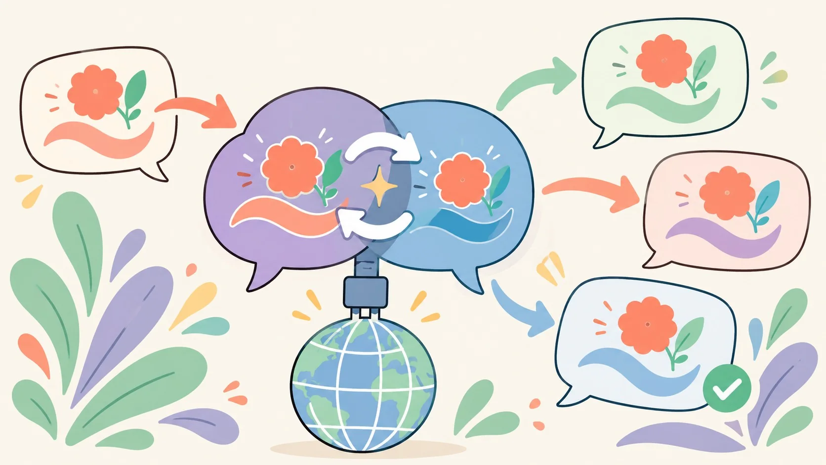 Weglot 2.0 WordPress: traducción con IA de marca - ilustracion