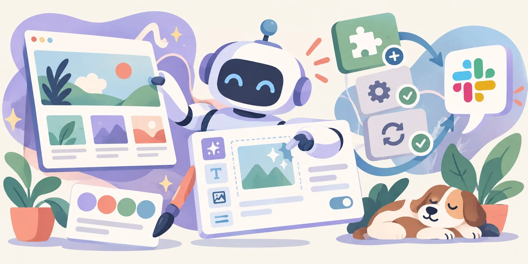 WordPress Agent: tema propio, AI Editor y Slack - ilustracion