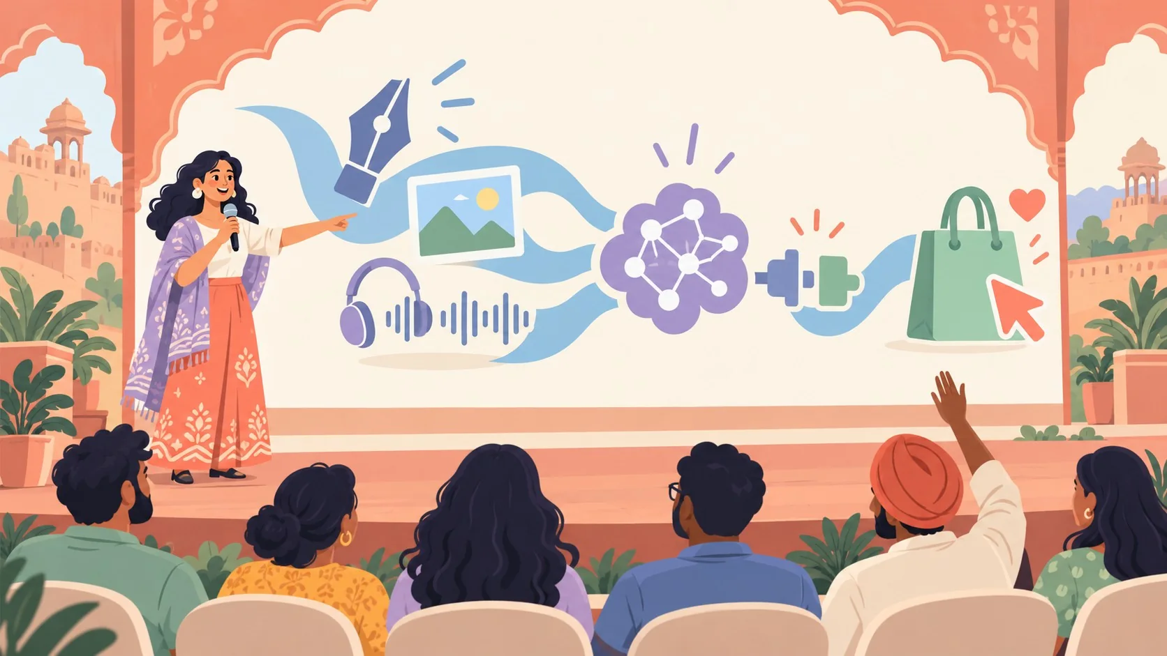 WordPress inteligencia artificial: la charla - ilustracion