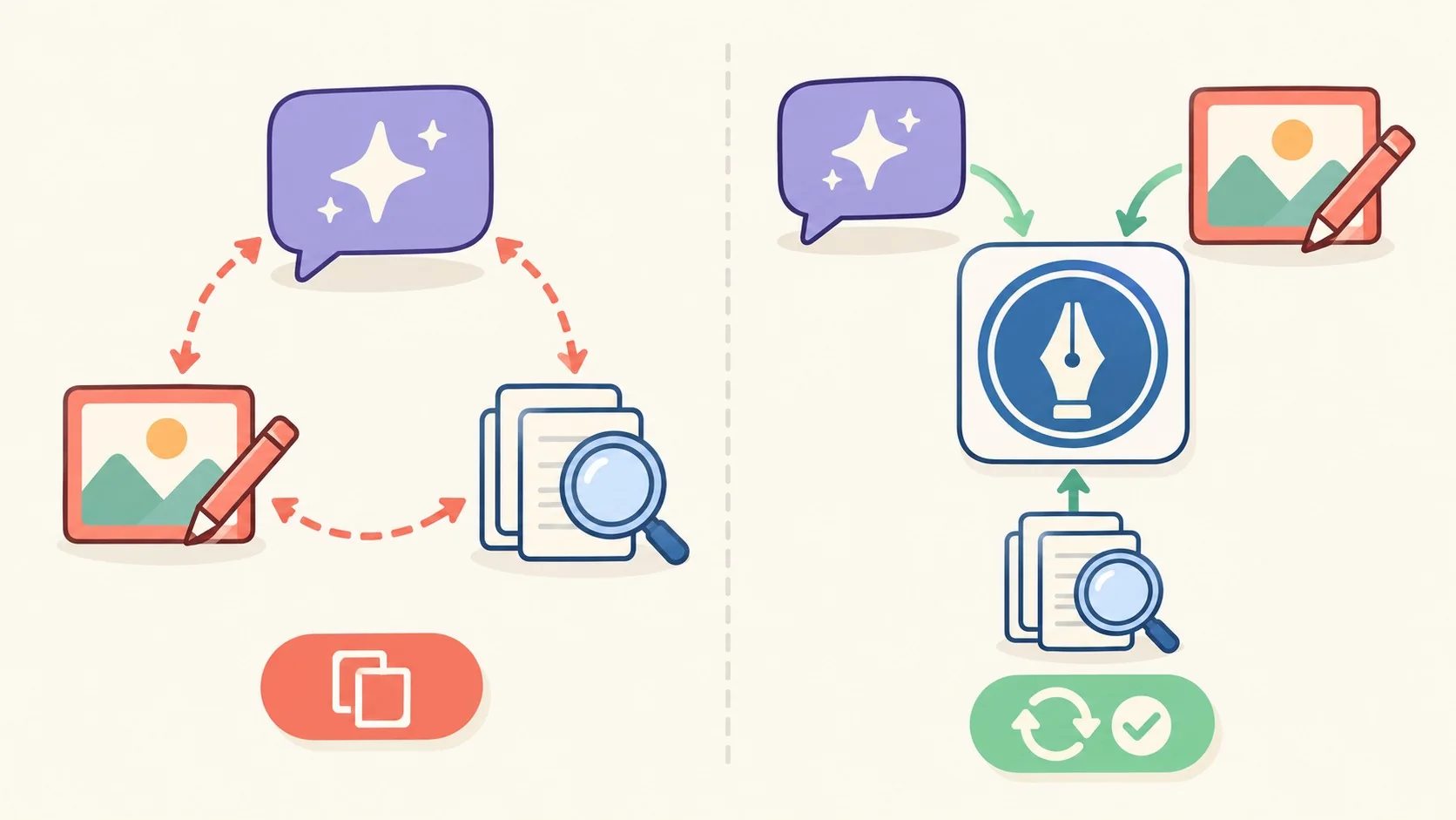 WordPress inteligencia artificial: la charla 1 wordpress inteligencia artificial diagrama explicativo